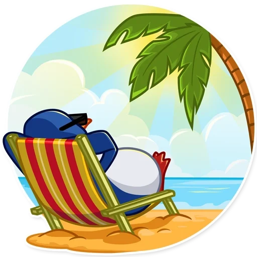 pingüino, penguin kevin, vacaciones en la playa