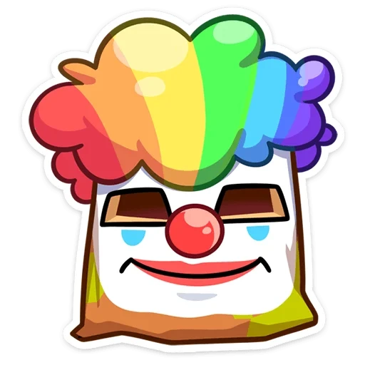 clown, anime, rare, arc-en-ciel clown