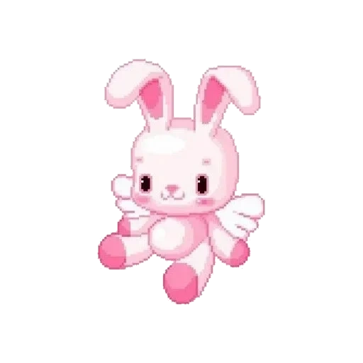 petit lapin, petit lapin mignon, bunny to love, cartoon de lapin rose