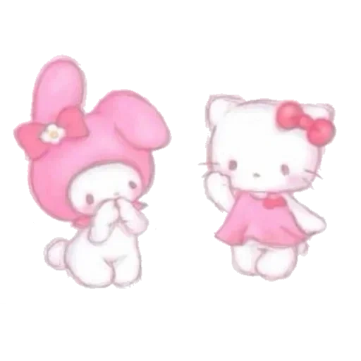 fnafhs, my melody, lovely anime drawings, hallow kitty is pink, my melody cinnamoroll