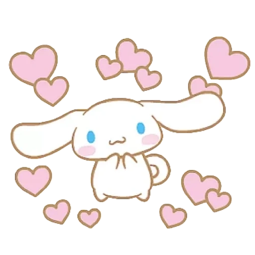 sanrio, cinnamoroll, amici cinnamoroll, coniglio cannamoroll, adesivi di cannamoroll