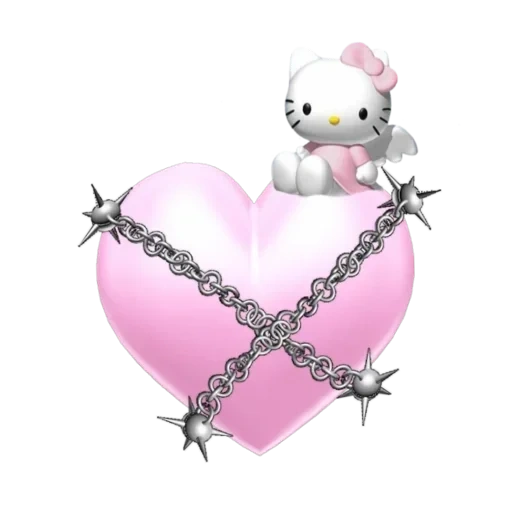 clipart, the heart is a castle, the heart is closed, broken heart, the nailed heart