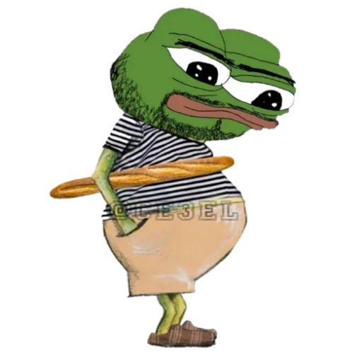 pepe, rare pepe, frog pepe, barata francesa, sapo fugiu