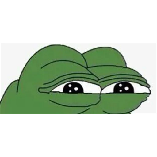 pepe the frog, pepe frog is a cring, pepe is crying, crying frog pepe, the frog of pepe smiles