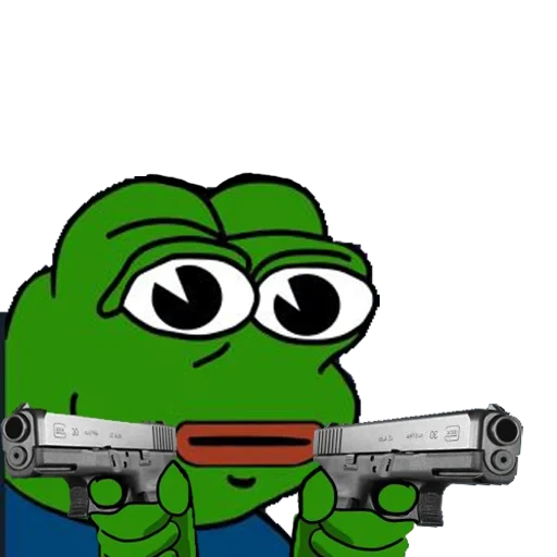 pepe, pepe, pepe gun, frog pepe, the frog pepe is a gun