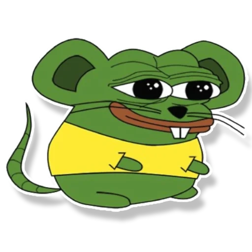 stiker pepe, set stiker, pepe rat, stiker, pepe mouse