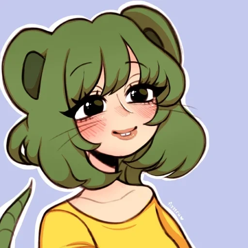 cactus tian, saria fanart, chan, personaggi anime, vanpanchman anime