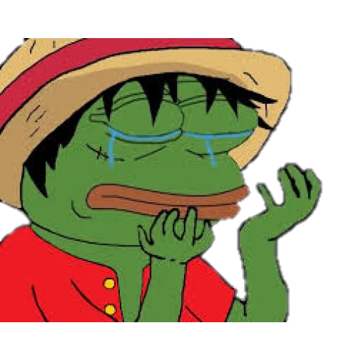 zoro pepe, rana pepe mem, pepe es triste rana, la rana de pepe está llorando, el asco de la rana pepe