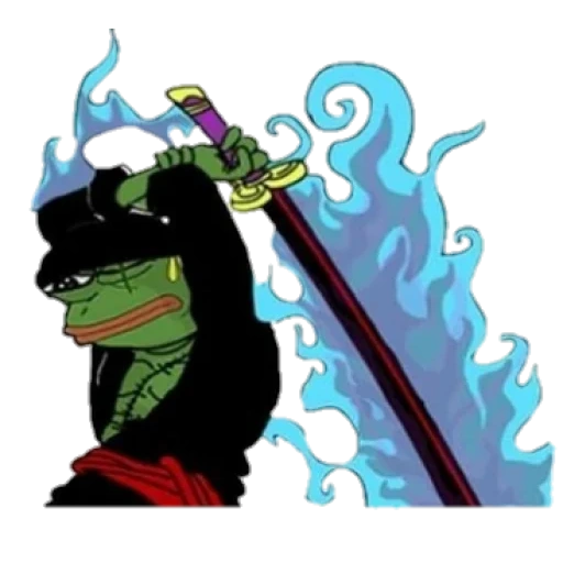 zoro, pepe samurai, roronoa zoro, pepe samurai, haydes blahra