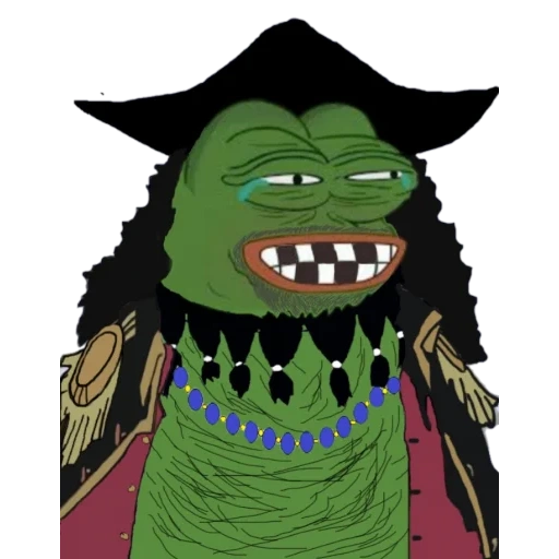 ein stück, pepe pirat, grüne stück meme, marshall d teach, schwarze bartpiraten van pis