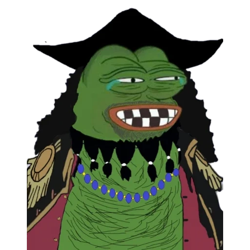 une pièce, pirate de pepe, mème de pièce verte, marshall d enseigner, pirates de barbe noire van pis