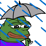 peeporain, pepe rainy, sad pepe rain, pepe's frog, pepe frog klinch