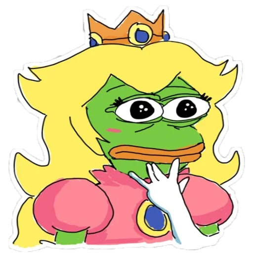 principessa e rana, i tuoi crimini sono knifn the grog, frog pepe princess, rare pepe, beauty mem
