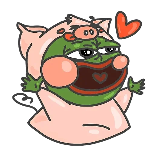 vk stickers pepe, styler pig, pepe twich, anime, stickers