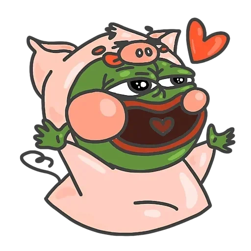 vk aufkleber pepe, styler pig, pepe twich, anime, aufkleber