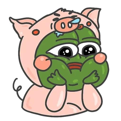 vk pepe pegaters, piggy meme, neko pepe pig, frog de pipa's pig, anime