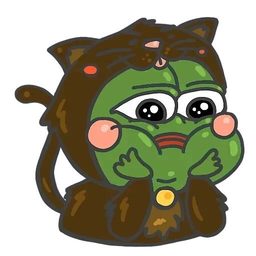 zhab pepe stickers, orc sticker, frog from peppa pig, angry birds epic pig, frog pepe