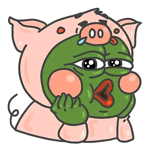 piggy meme, stylers vk pepe, anime, pig from angry birds, pig evil