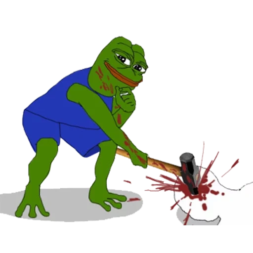 l'uomo delle rane, la rana di pepe, la rana di pepe, pepe mine frog, meme di zanzara rana