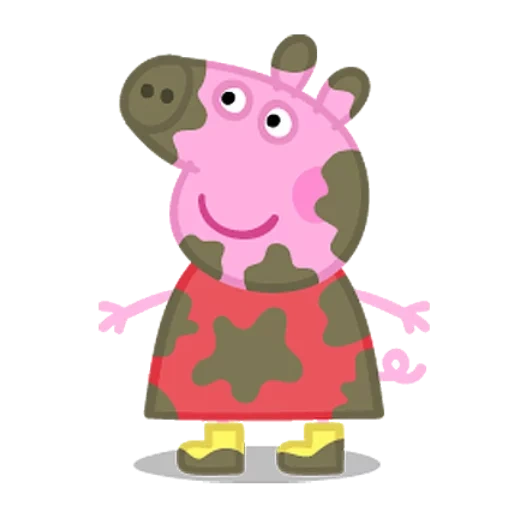 peppa muddy pfützen, peppa muddy, schwein peppa, schwein peppa und george in einer pfütze, schwein peppa muddy pfützen