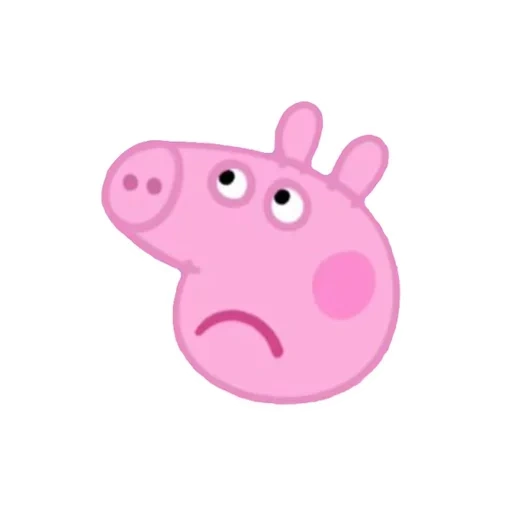 peppa de cerdo con 2 georges, peppa, cabeza de peppa de cerdo, anfas peppa, cabeza de peppa pig