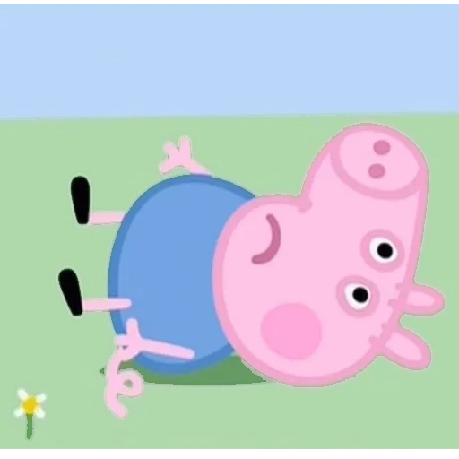 babi peppa, peppa peppa, kartun babi peppa, george pig peppa mem, george peppa