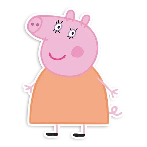 peppa pig, pad pippa pig, héroes de peppa peppa, personajes de peppa de cerdo, cerdo de peppa mamá