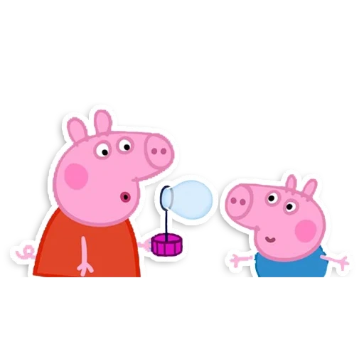 pepp peppa, peppa george, peppa pig, set di maiacca, pig peppa heroes