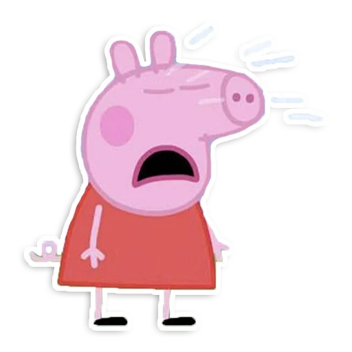 caxumba pippa, herói do piggy, porco triste, piggy page personagem, porco louco pepa