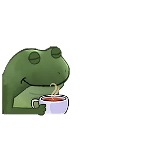 thé, grenouille, grenouille pepe, thé à la grenouille