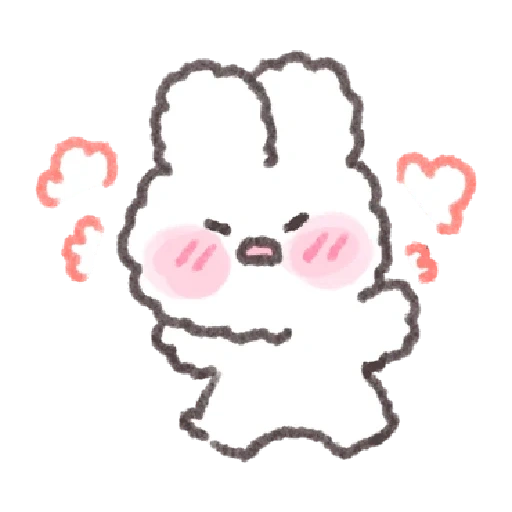 bunny, rabbit, chibi cute, the drawings are cute, cute drawings stickers
