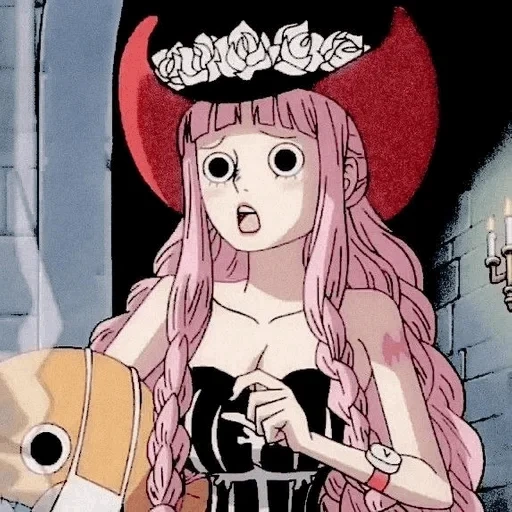 perona, animação fofa, peron van pis, papel de animação, perona one piece