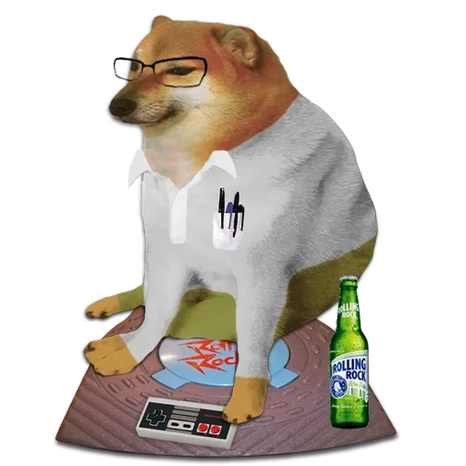 un chien avec une batte mem, chien, doge mem, shiba iuu memm, shiba inu