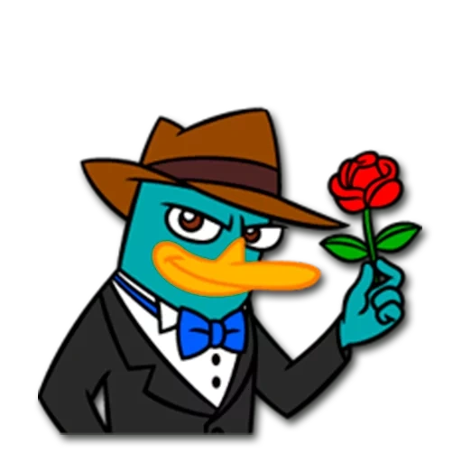 platypus, perry the platypus, perry utkonos organized crime group, perry plaintos drawing