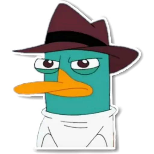 perry platypus, perry duckbill, kartun platipus perry