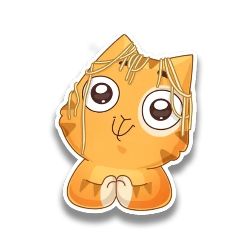 sticker cat, stickers vk, cute stickers cats, cute stickers, sticker cote persik