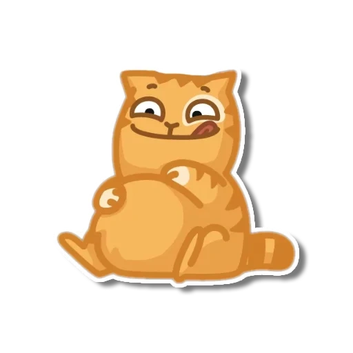 cat peach stickers, peach sticker, peach cat, sticker cat, cats stickers