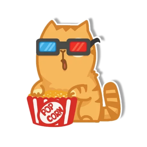 stiker kucing persik, cat barsik sticker, cat peach, sticker persik dengan tas, stiker kucing