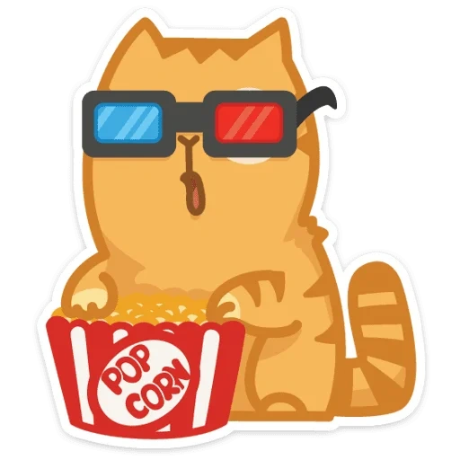 stiker kucing persik, cat barsik sticker, cat sticker, cat peach, peach sticker