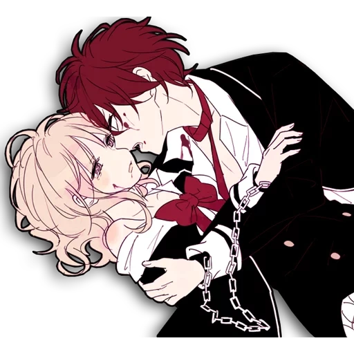 ayato sakamaki yui, raito sakamaki yui, amateurs diaboliques yui, amateurs diaboliques ayato, les amoureux diaboliques de l'anime