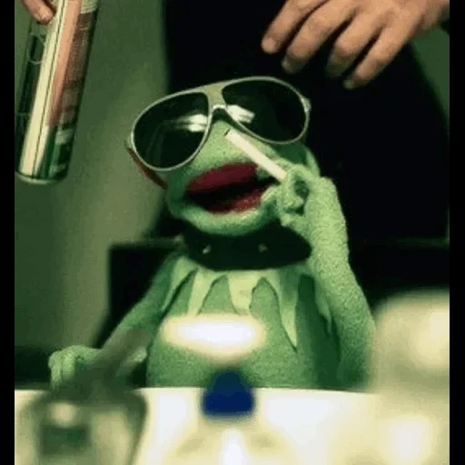 kermit, muppet show, kermit's meme, comet the frog, frog comet cigarette