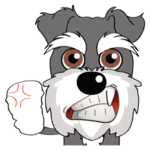 perro schnauzer, hocico del perro, tsvergshnauzer cachorro, dibujos geniales de perros, hocico de un lobo de dibujos animados