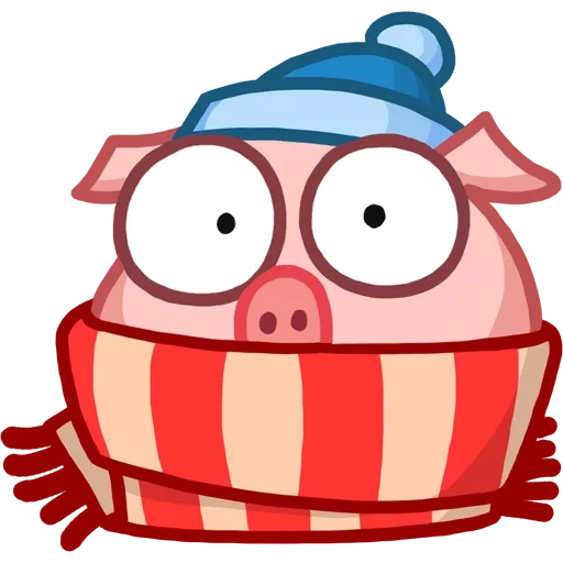 vk stickers, stickers, stickers for telegram, set of stickers, pig