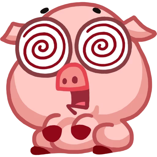 pig sticker, vk vk stickers, système piglet, carton pig, piglon winky