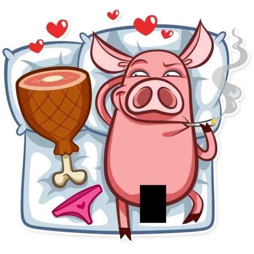 systems pig petya, system swin, pig with a glass, pig stylek, sweeter pig