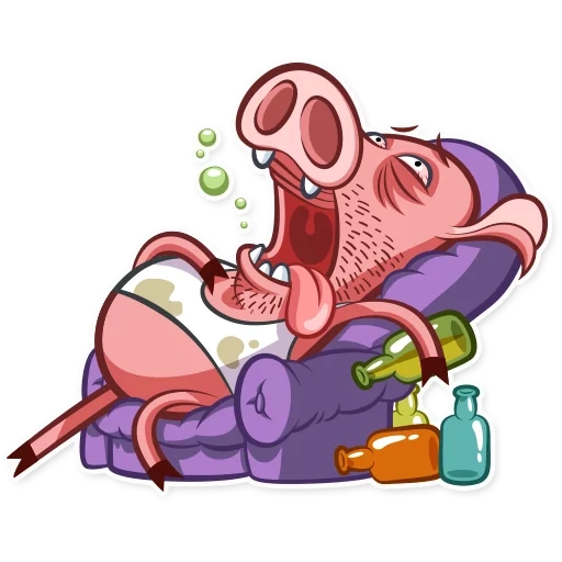 sticker lead, stickers swine petya, pig sticker, pig alkash, telegram stickers