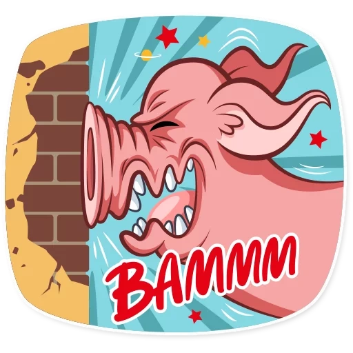 sticker pig, pig stick, telegram stickers, khryushi against, stickers characters