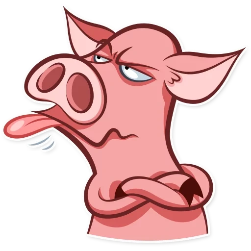 sticker lead, system swine petya, pig steak, pig's face, stickers