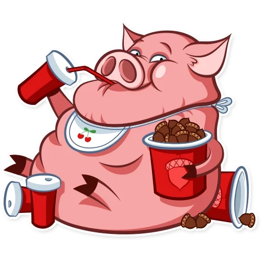stickers swine petya, pig styker, styler pig, fat merry pigue, stickers