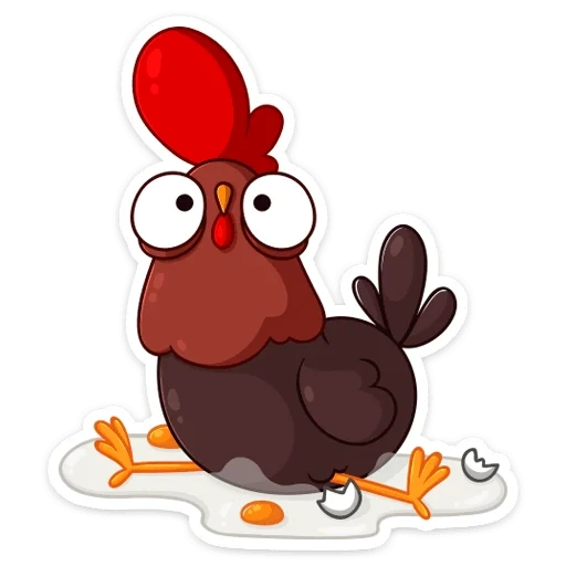 cockerel petya stiker di vk, stiker petya petya, stiker rooster, stiker dengan ayam, stiker ayam jantan